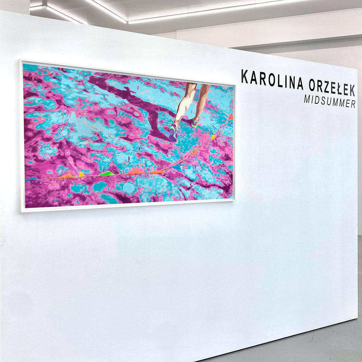 "Midsummer" - exhibition view, Karolina Orzełek, galerie Sabine Bayasli, may 2022