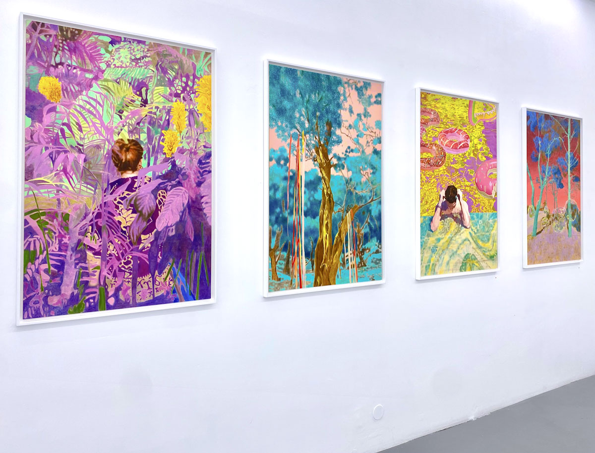 "Midsummer" - exhibition view, Karolina Orzełek, galerie Sabine Bayasli, may 2022