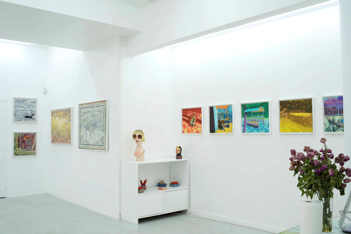 "Endless summer" - exhibition view, Karolina Orzełek, galerie Sabine Bayasli, july 2020