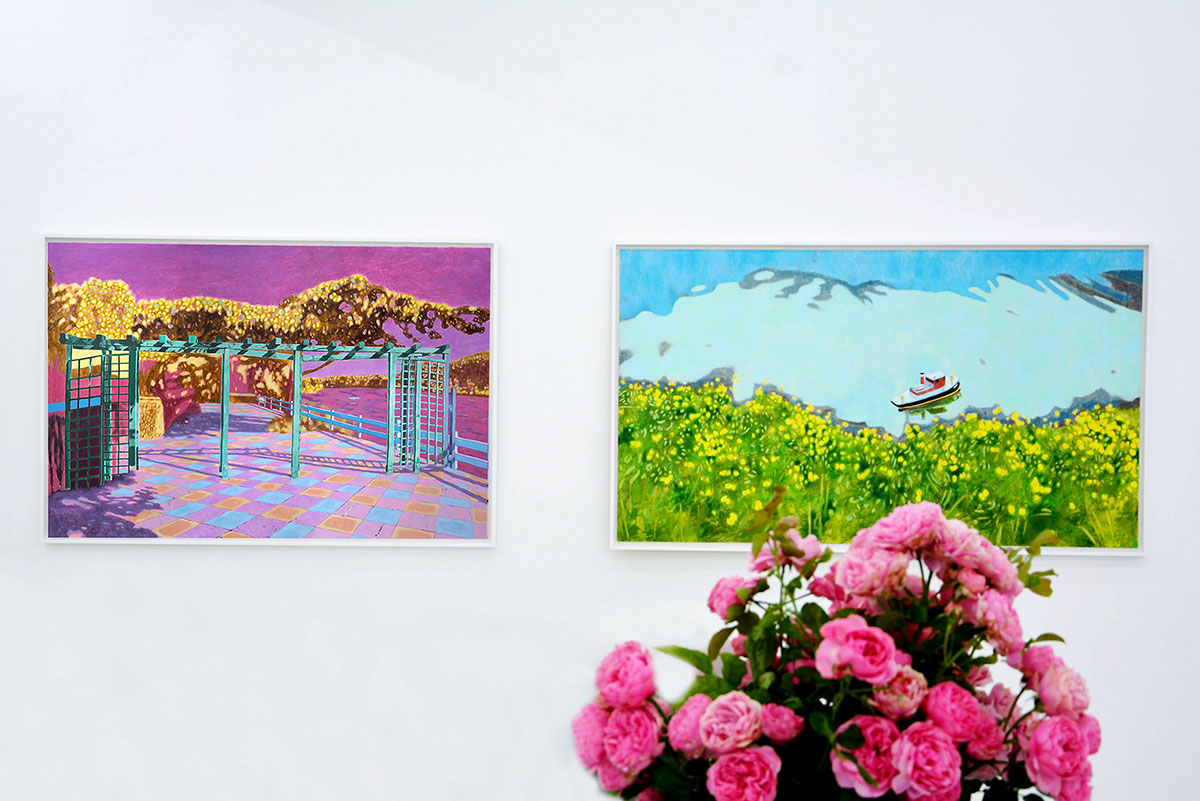 "Endless summer" - exhibition view, Karolina Orzełek, galerie Sabine Bayasli, july 2020