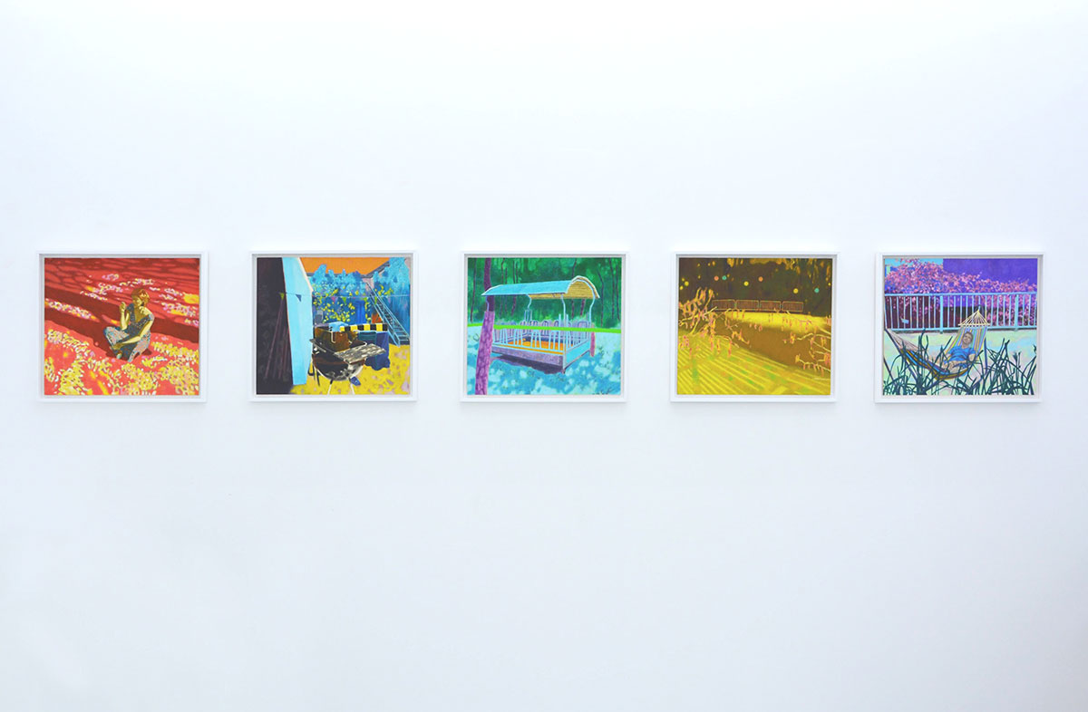 "Endless summer" - exhibition view, Karolina Orzełek, galerie Sabine Bayasli, july 2020