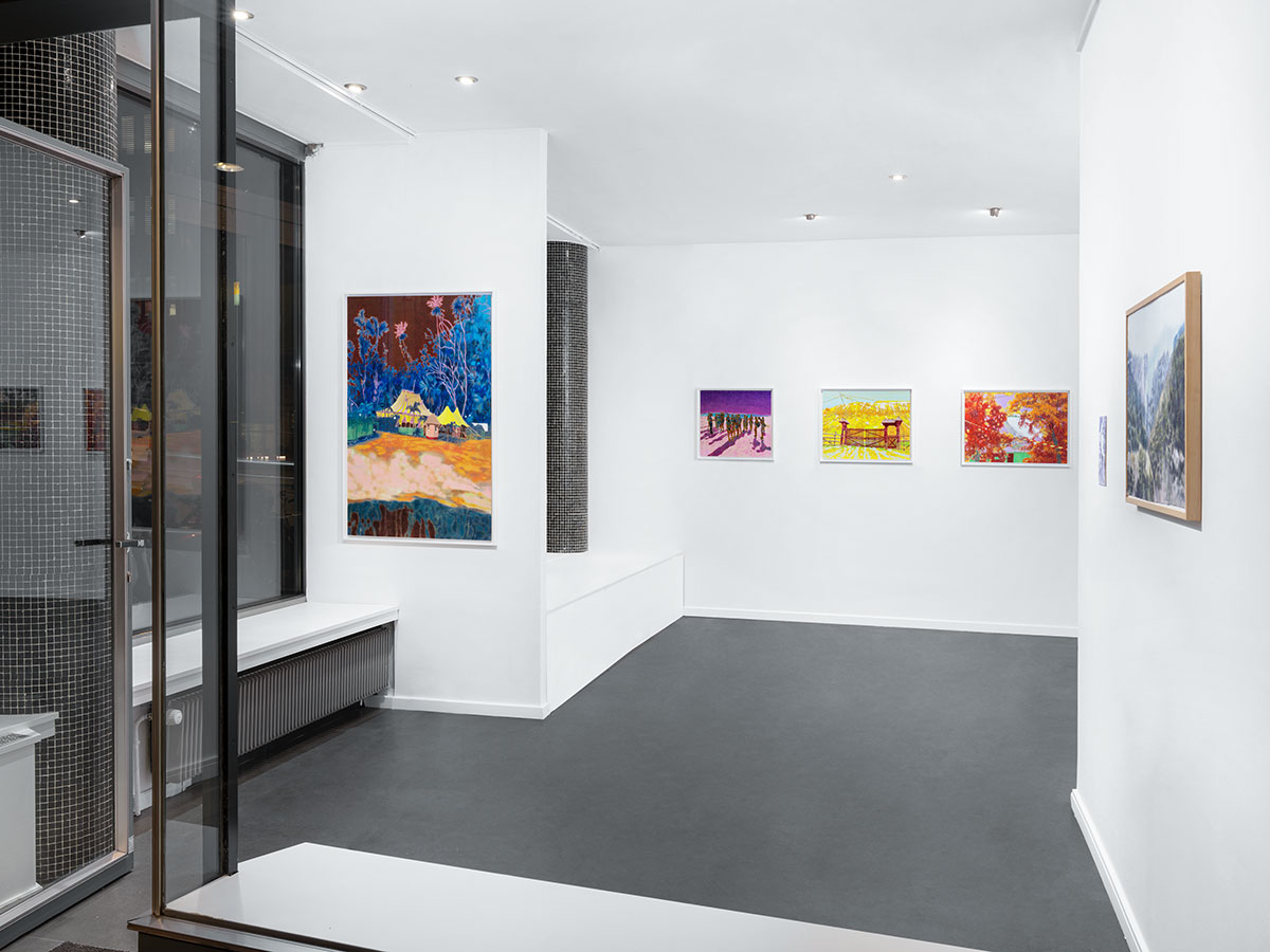 "Both directions at once" - exhibition view, Karolina Orzełek, galerie Mighela Shama, march 2021
