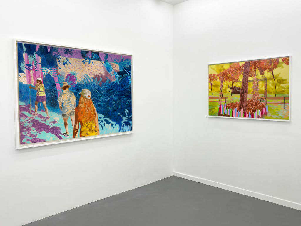 "Lull after the storm" - exhibition view, Karolina Orzełek, galerie Sabine Bayasli, december 2020