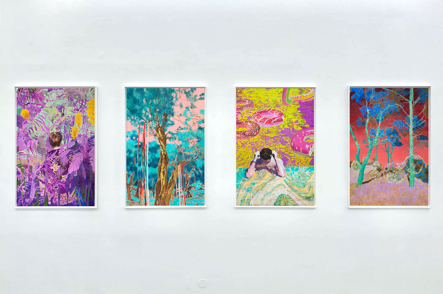 "Midsummer" - exhibition view, Karolina Orzełek, galerie Sabine Bayasli, may 2022