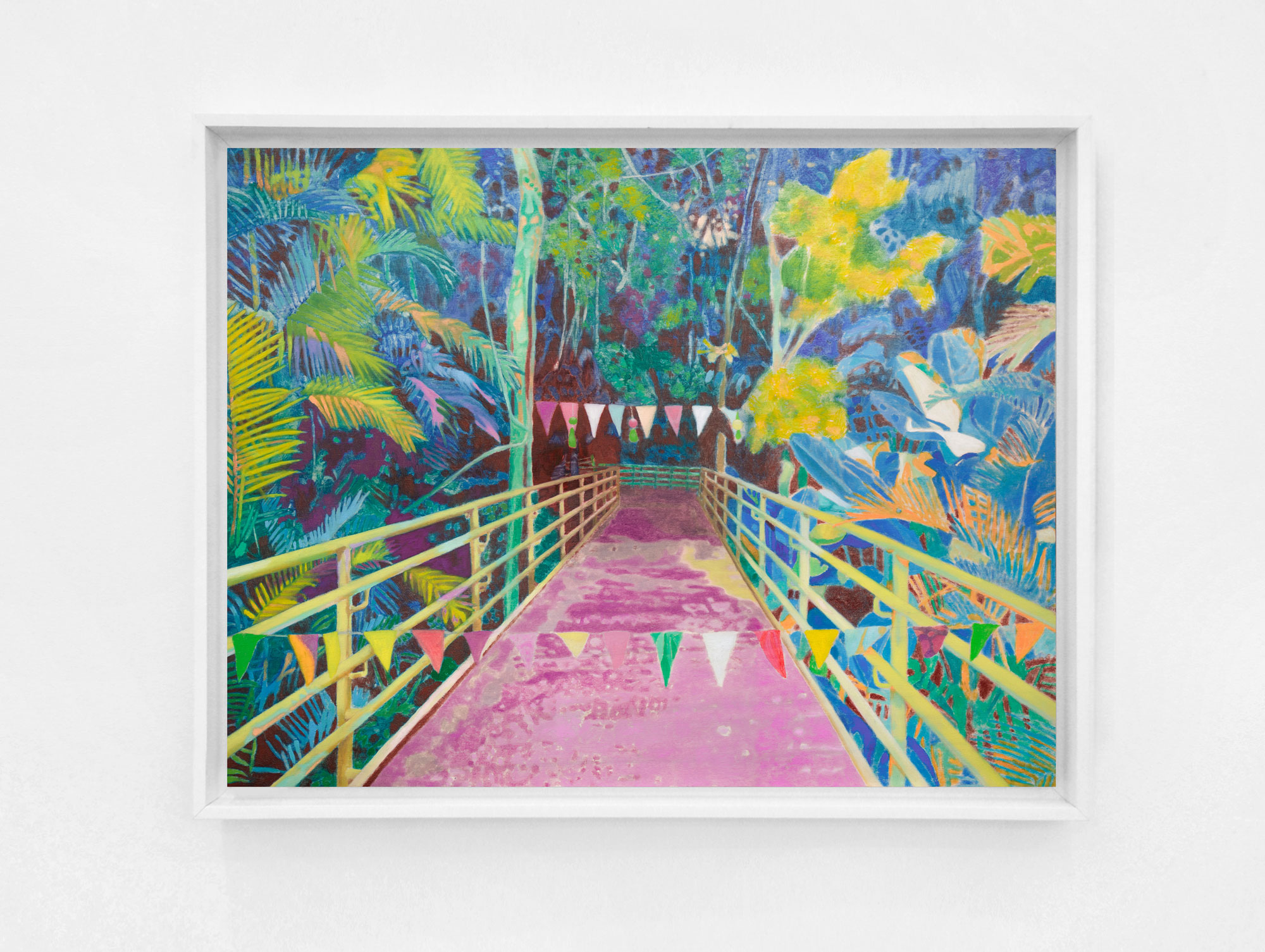 Karolina Orzełek, "Point de fuite", 2022, 65 x 50 cm, oil on panel
