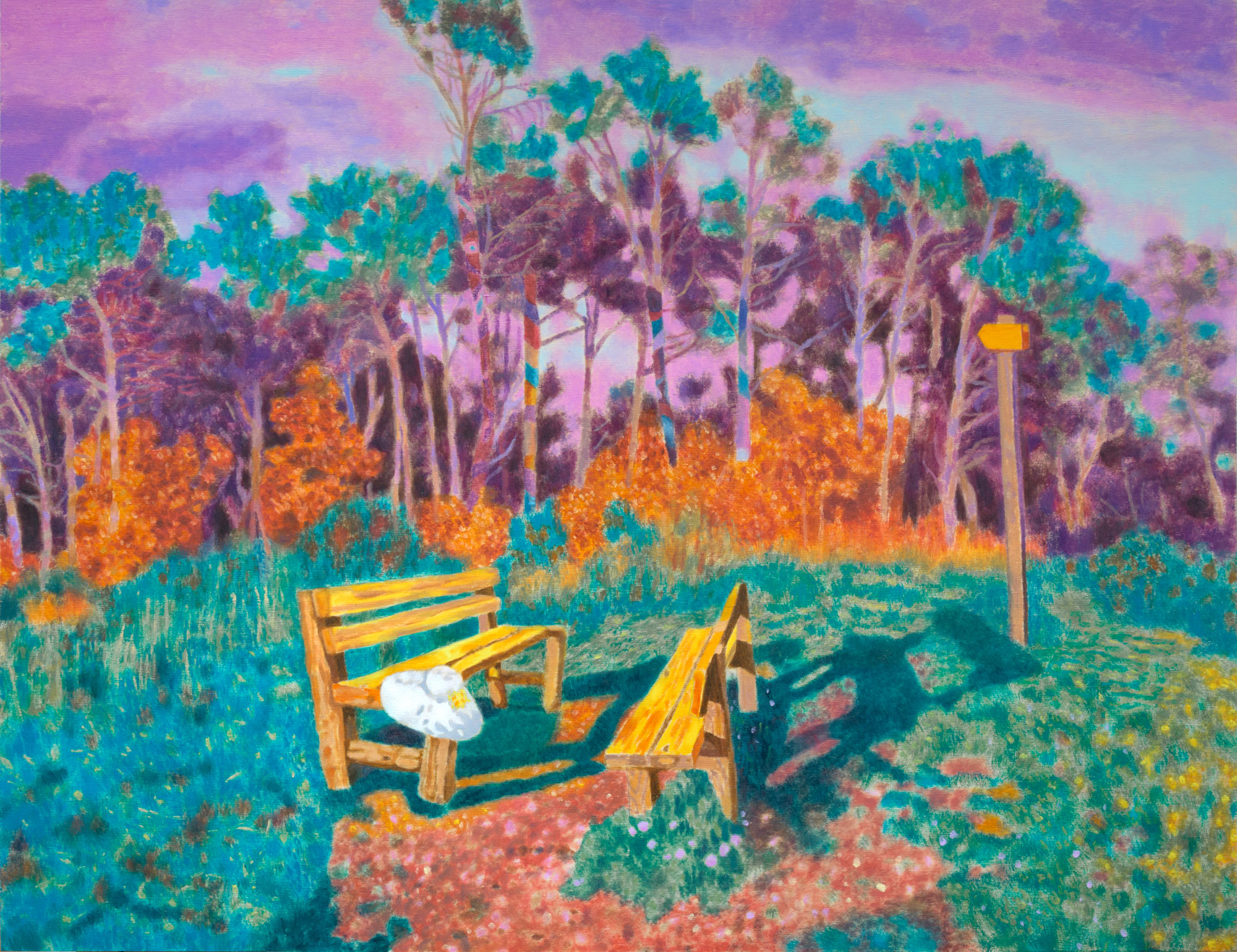 Karolina Orzełek, "Oversight", 2022, 65 x 50 cm, oil on panel