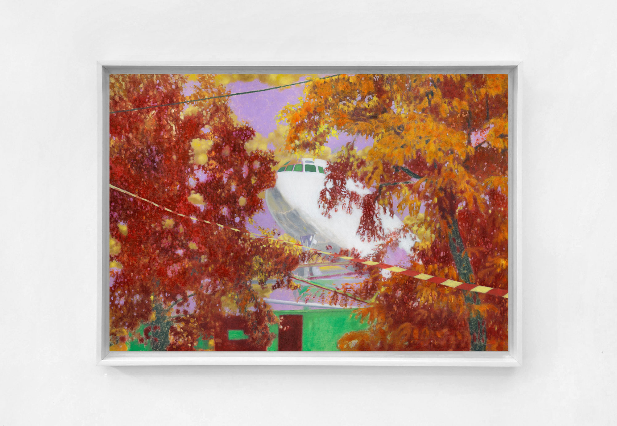 Karolina Orzełek, "Airpark", 2021, 72 x 50 cm, oil on panel