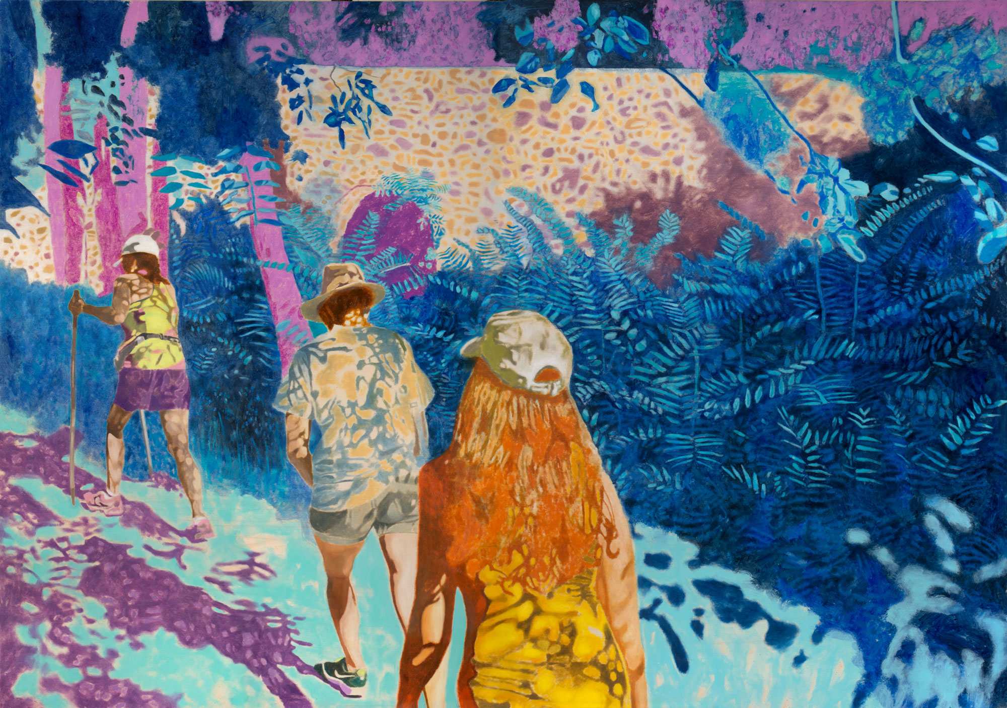Karolina Orzełek, "The hike", 2020, 162 x 114 cm, oil on panel