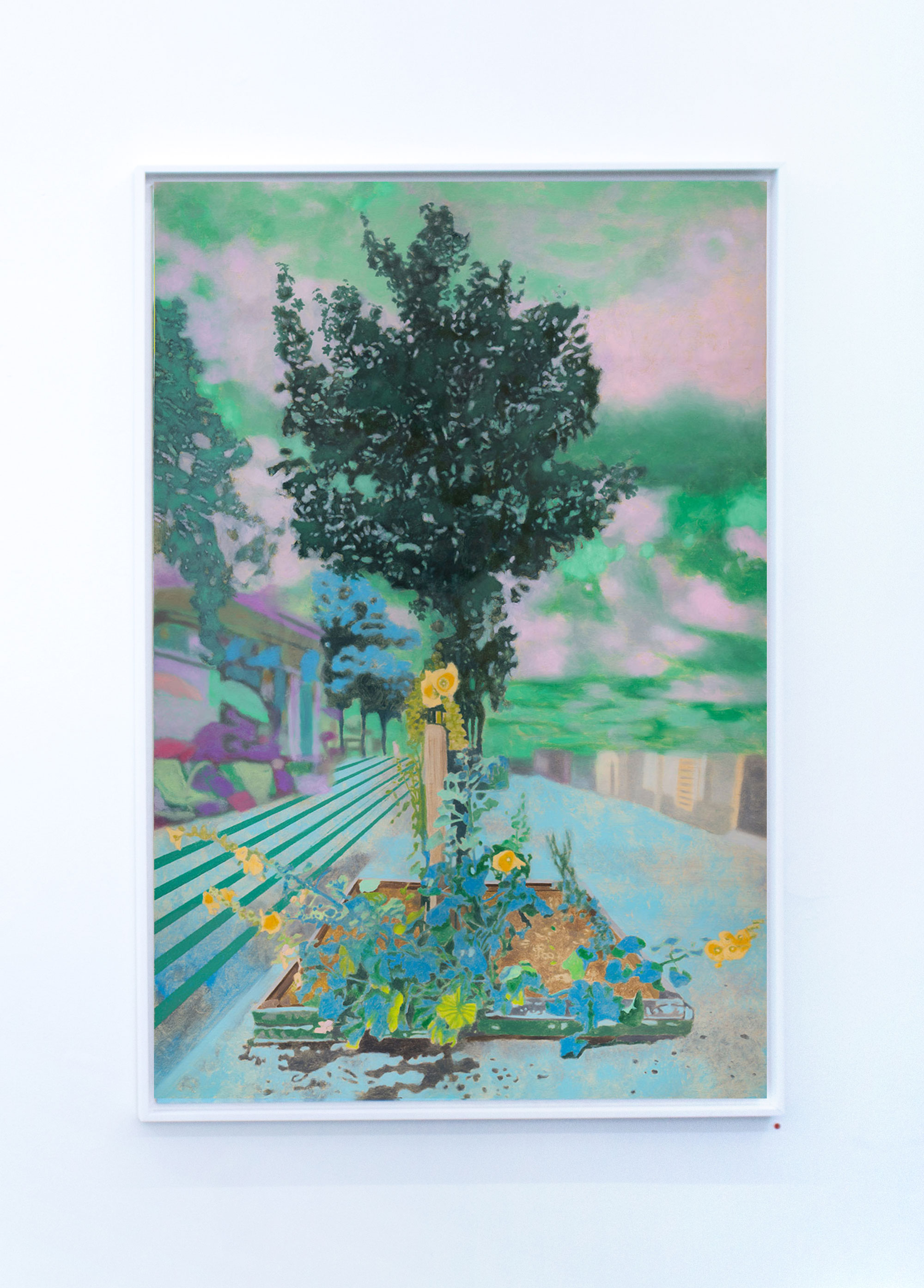 Karolina Orzełek, "L'Îlot vert", 2020, 80 x 120 cm