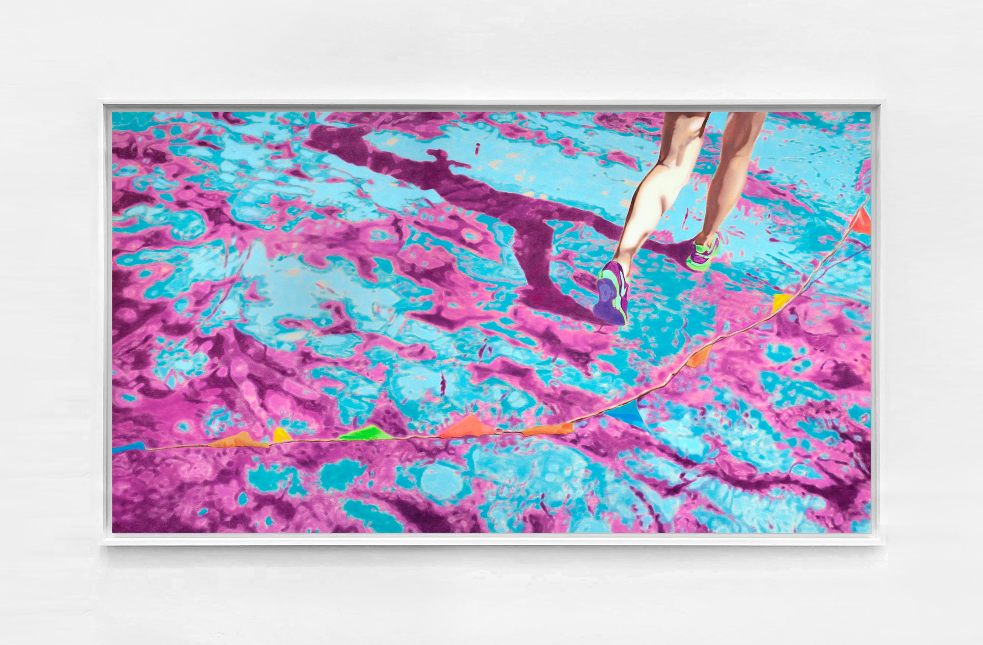 Karolina Orzełek, "Jutrzenka", 2022, 135 x 75 cm, oil on panel