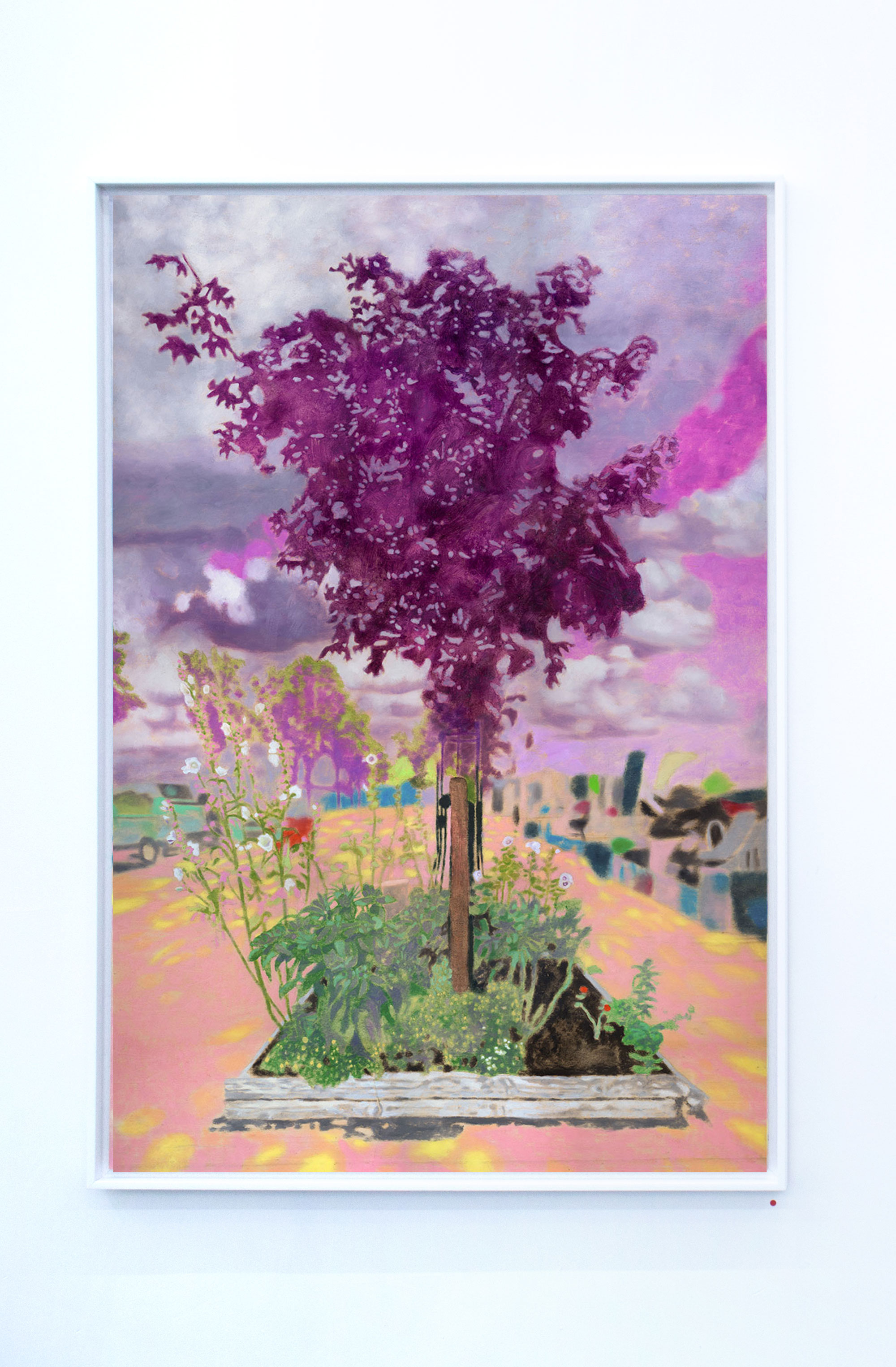 Karolina Orzełek, "L'Îlot mauve", 2020, 80 x 120 cm, oil on panel
