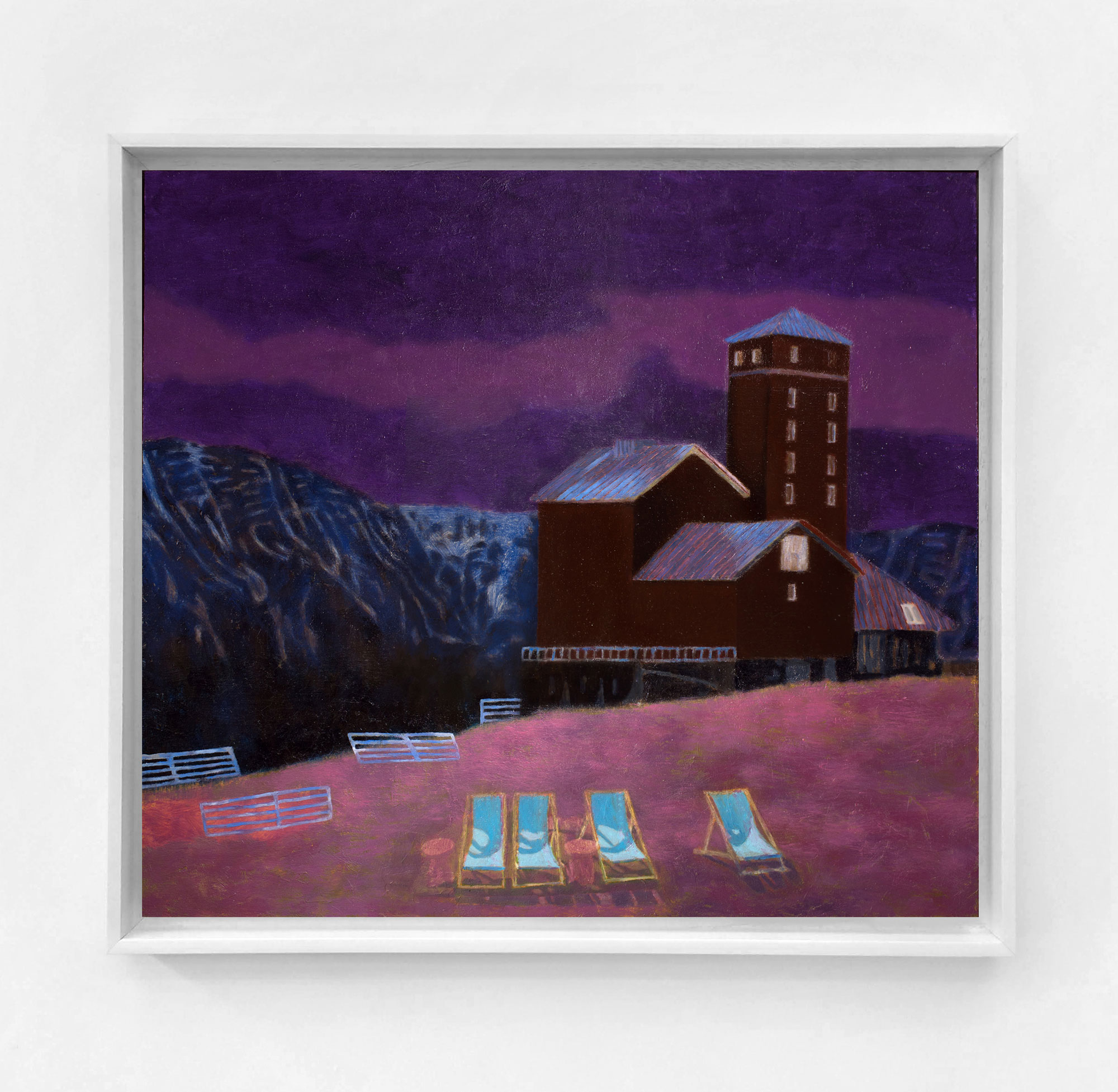 Karolina Orzełek, "Lighthouse III", 2018, 46 x 41 cm, oil on panel