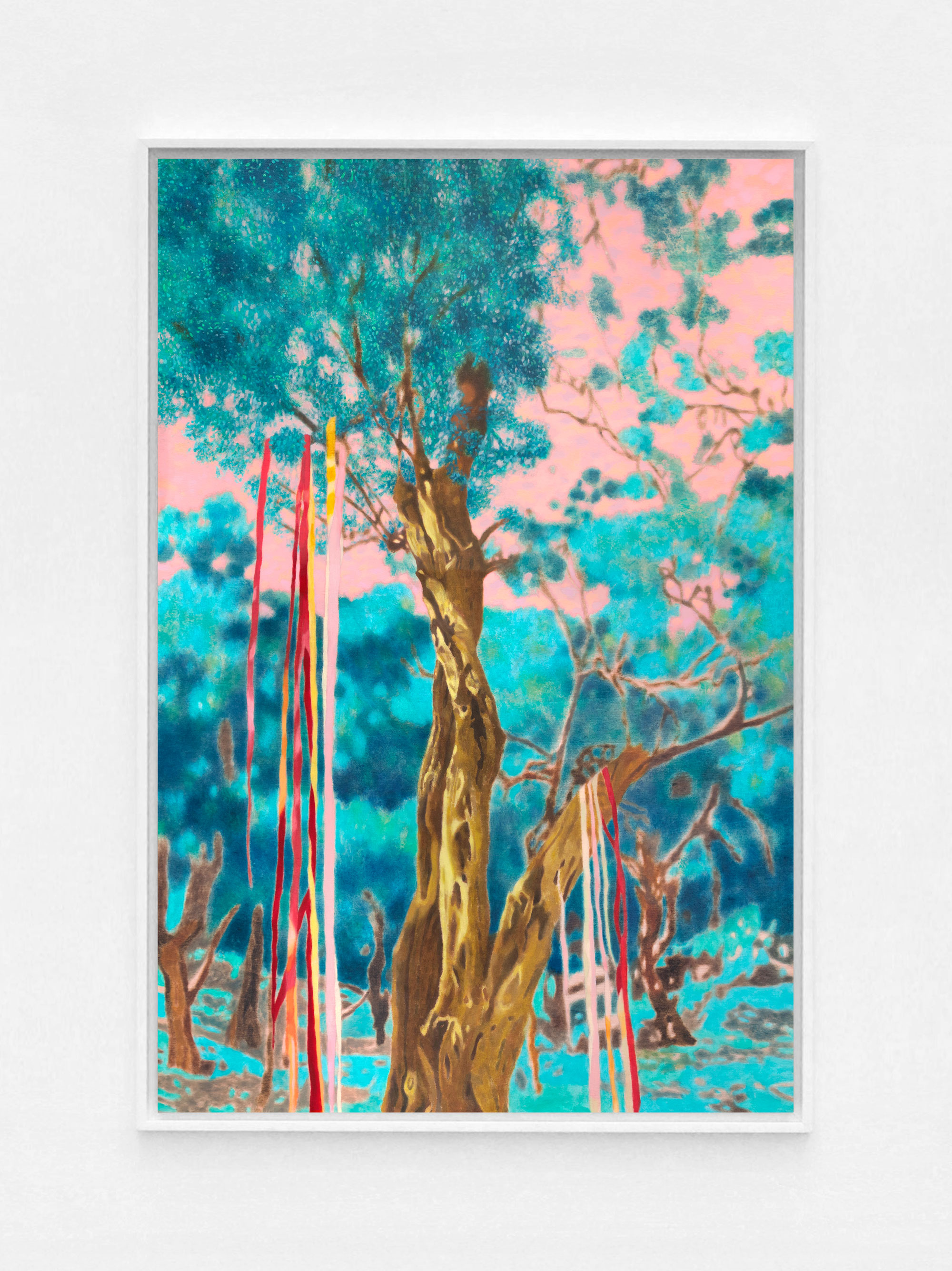Karolina Orzełek, "Whishing tree", 2022, 80 x 120 cm, oil on panel